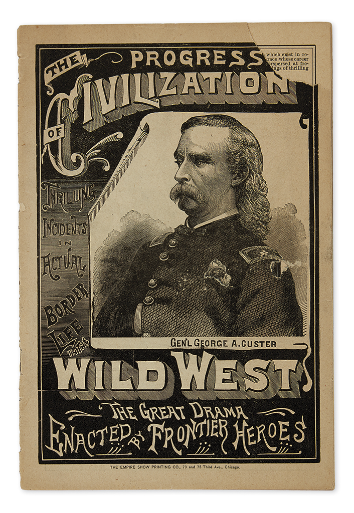 (WEST.) Group of 7 items relating to George Armstrong Custer and his troops.